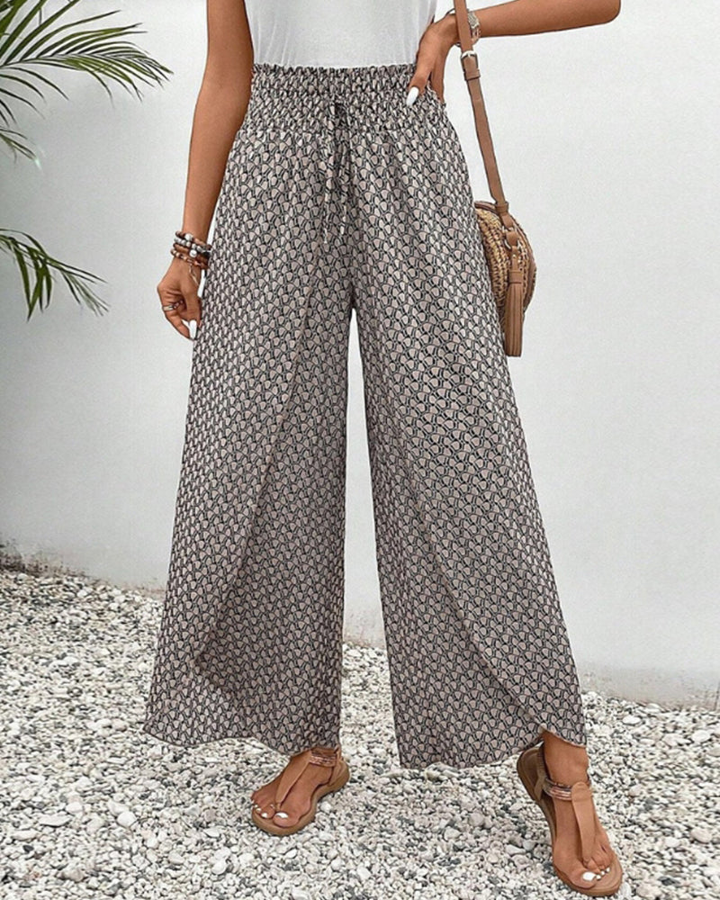 Chic Collection | Wide Leg Trousers Women with High-Waisted Fit | Flowy Design for Effortless Style