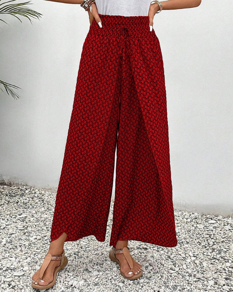 Chic Collection | Wide Leg Trousers Women with High-Waisted Fit | Flowy Design for Effortless Style