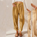 Mandy Collection | Women's High-Waist Corduroy Pants with Velvety Soft Texture | Effortless Style for Everyday Wear