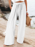 Olwen Collection | Wide Leg Pants Women with Elastic Waistband | Breezy Comfort for Spring and Summer